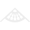 Ekena Millwork Pitch Classic Wagon Wheel Architectural Grade PVC Gable Pediment, 60"W x 27 1/2"H x 1"P (11/12) GPP060X028X100CWW - alternate 5